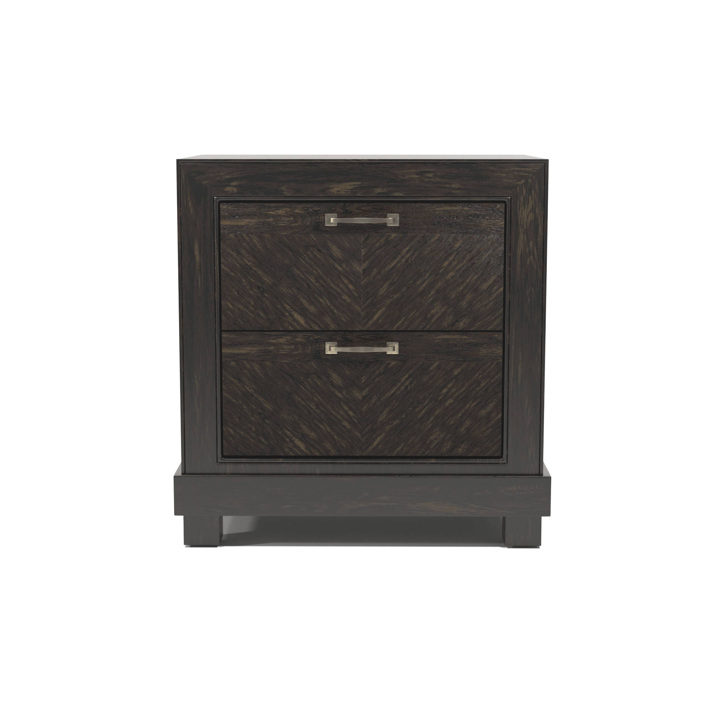 Palita Transitional 2-Drawer Nightstand